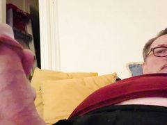Daddy masturbates and ejaculates