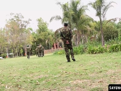 Horny cadets follow Sergeant Joris Leonard kinky and wild orders