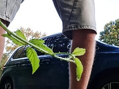 he pissed on the street