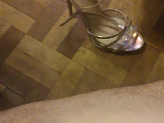Cum over strappy sandals