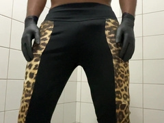 Attempting on fresh trousers and doing some practical stimulations of tantra flesh fuckfest