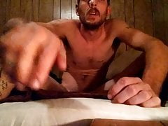 Brandon Bennett using dildo to get off.