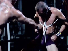 Jock Bryce Pierce torments Luca Ciccone by playing & clamping his nipples