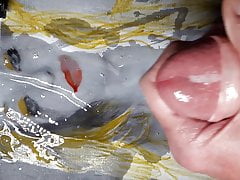 blonde cumslut covered with sperm