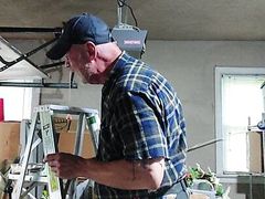 Repairing garage door to catch a voyager
