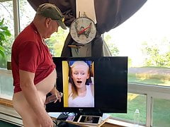Lisa Pushes Tits out for Fun!