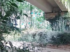 Get naked under a busy viaduct