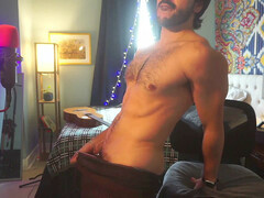 Asian guy Geraldo Rivera enjoys solo session with toys and verbal play