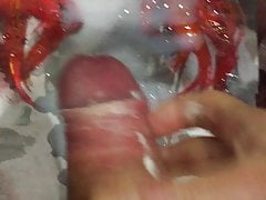 cumtribute on JassFlower's huge boobs
