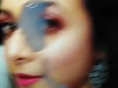 Koel mallick cum tribute pissed on her & covered her in cum