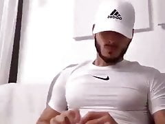 jack off in spandex