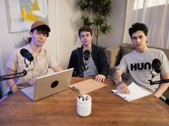 Joey Mills and Cristiano in a sexy podcast with sodomy