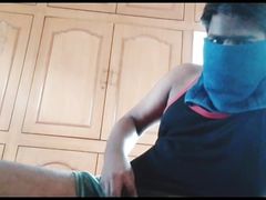 Horny Indian man plays with dick