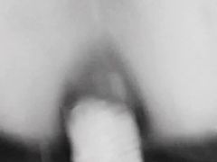 Take 28cm dildo in ass Doggie Close Up