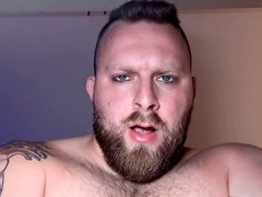 Dominant bear, verbal fuck, verbal dirty talk