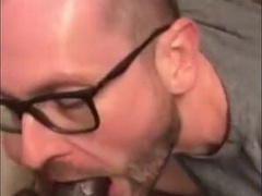 Black Guy Fucks White Guy's Mouth with Big Cock