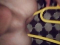 18 yo slim boy stretches his ass with