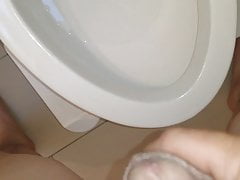 Pissing with my lil cock out and balls closeup