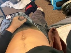 Twink masturbation, amateur twink, college friend