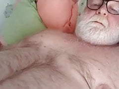 grandpa stroke on webcam