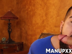 Retired Damien Stone fucks Johnny Hill to transfer his supercum