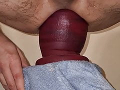 Anal deep ride with  huge Deep Space 130 from ToppedToys
