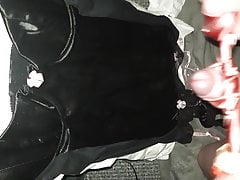 Satin chemise covered in cum and spit!