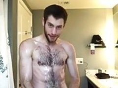 Pissed and cum on the floor