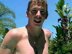 Dave Michaels grabs himself by the cock to get off