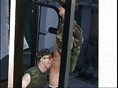 Queers in Army fatigues suck cock and screw