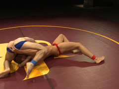 Muscular DILFs go nuts mixing the wrestling with the anal perversions