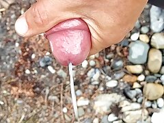 Watch me shooting a huge load of cum in your face POV