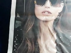 BIANCA BALTI CUM TRIBUTE #2 - HUGE CUMSHOT OVER NEWSPAPER