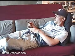 Amateur Brandon Stroking Cock
