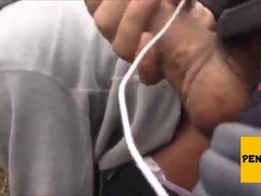 Three men in the woods 6