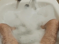 Draining in the Tub in Bathing Suit