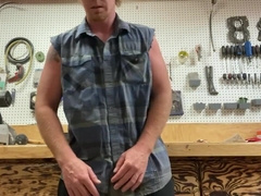 Workshops jack off ginger construction employee solo uncircumcised