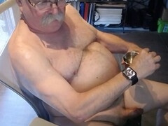Gay cum, senior, gay stepdad