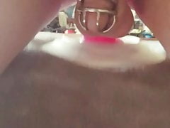 AlsoNicole Training Ass Pussy while locked in Chastity
