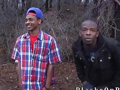 Fuck boy Sam Tyson can't get enough of these black poles