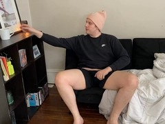 Hvnter pleasures himself in hot solo masturbation session