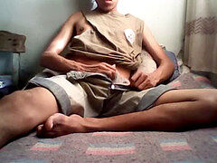 RAMI slender fag guy WANKING HIMSELF