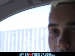 Blondie Twunk Stepbrother Drilled By Black Manstick While Cruising
