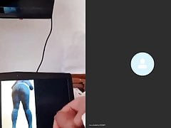Fan Francesco Marta o is masturbating on Antonella'ass