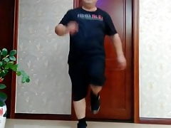 Dancing fat dad