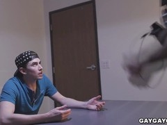 Military officer in uniform does cavity search and face fucks