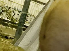 Night walk, swelling the balls until ejaculating 4
