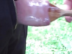 Another outdoor foreskin spoon video