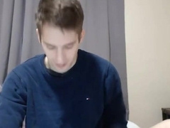 Twink Jerks Off on Webcam, Showing Big Dick 2