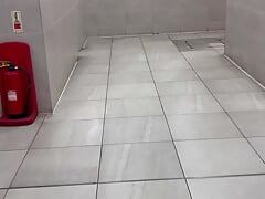 Public toilet at station made me cum in stranger